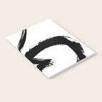 Brushstroke 3 - a simple black and white ink design Notebook Gallery Image 2