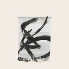 Brushstroke 3 - a simple black and white ink design Wall Hanging Gallery Image 1