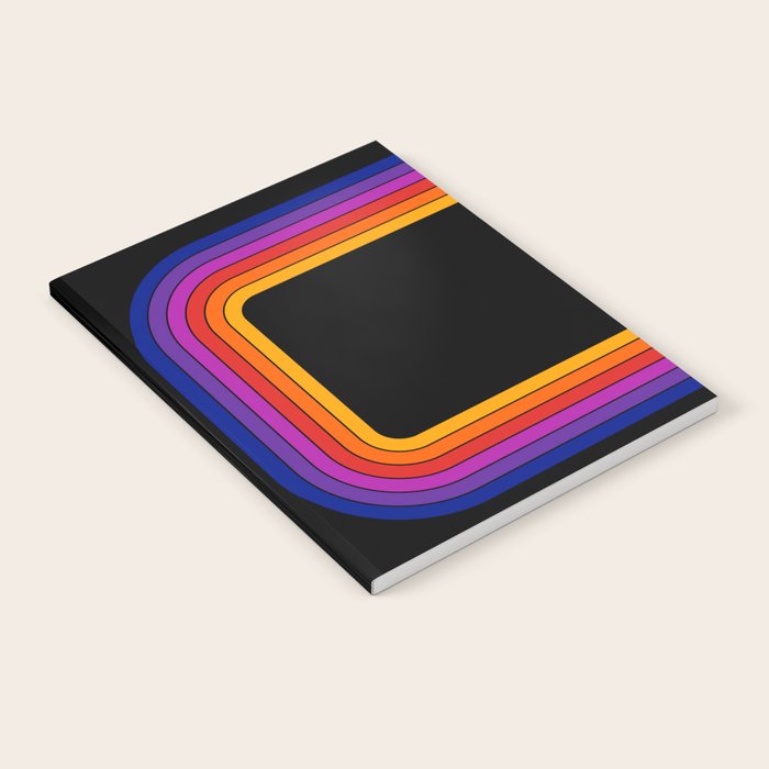 Black Rainbow Tunnel Notebook Gallery Image 1