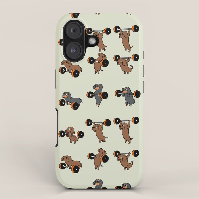 Olympic Lifting Dachshund iPhone Case Gallery Image 1