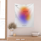 Focus On The Good: Aura-Gradient-Quote-Decor Wall Tapestry Gallery Image 2