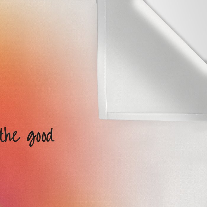 Focus On The Good: Aura-Gradient-Quote-Decor Wall Tapestry Gallery Image 3