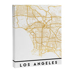 LOS ANGELES CALIFORNIA CITY STREET MAP ART Canvas Print Gallery Image 6