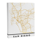 SAN DIEGO CALIFORNIA CITY STREET MAP ART Canvas Print Gallery Image 6