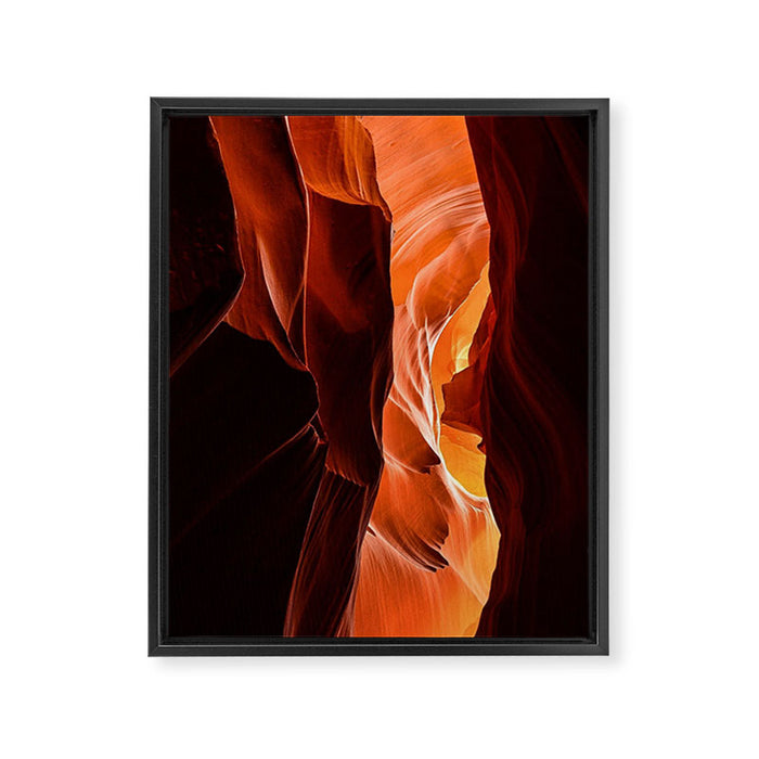 Antelope Canyon Glow Framed Canvas Print Gallery Image 1