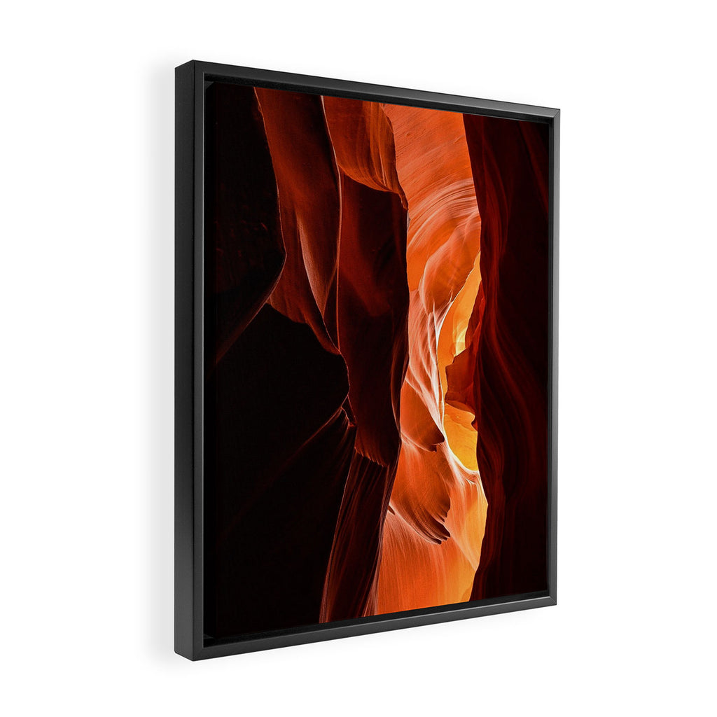 Antelope Canyon Glow Framed Canvas Print Gallery Image 2