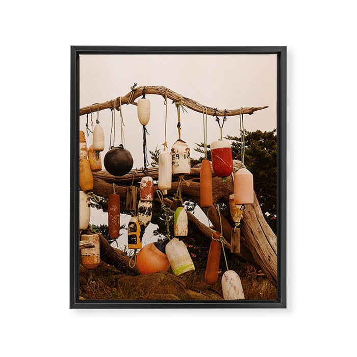 Buoys Framed Canvas Print Gallery Image 1