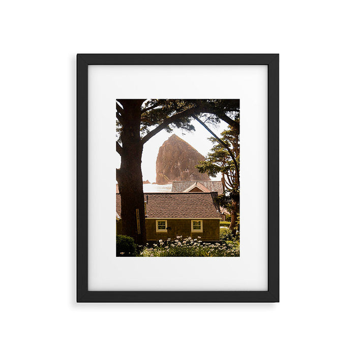 Cannon Beach Bungalow Framed Art Print Gallery Image 1