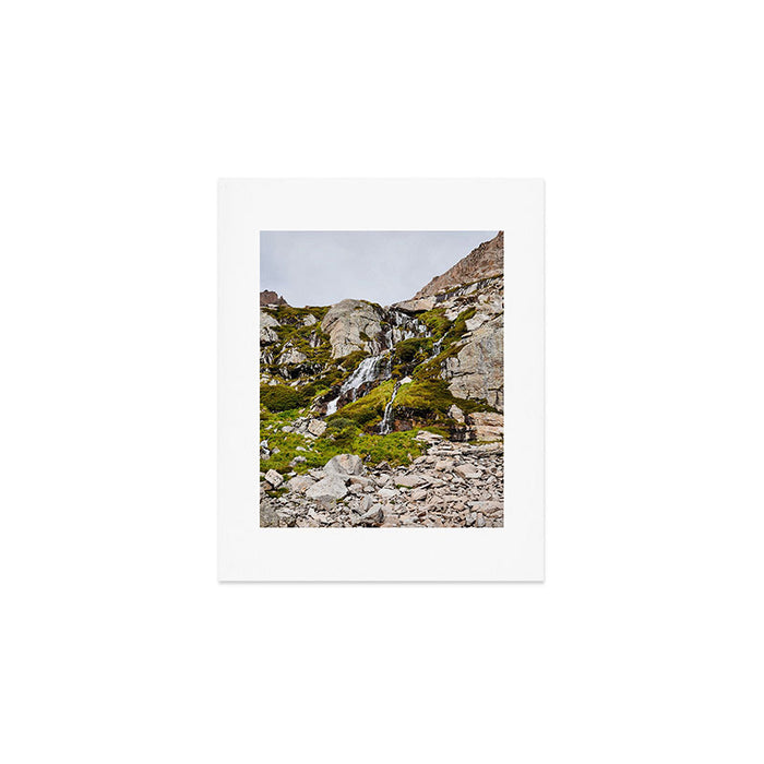 Chasm Lake Waterfall Art Print Gallery Image 1