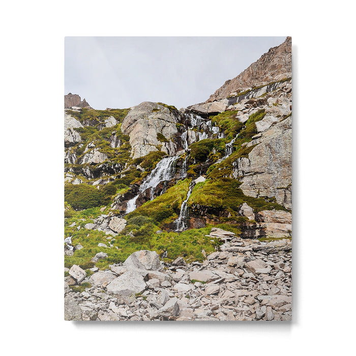 Chasm Lake Waterfall Metal Print Gallery Image 1