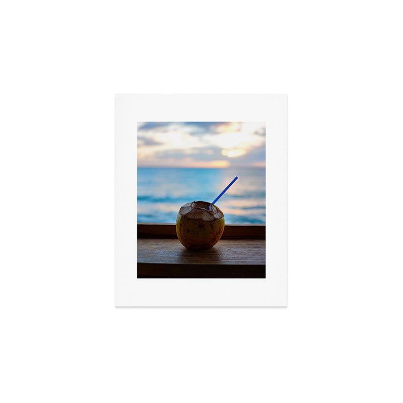 Coconut Drink Art Print Gallery Image 1