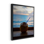 Coconut Drink Framed Canvas Print Gallery Image 2