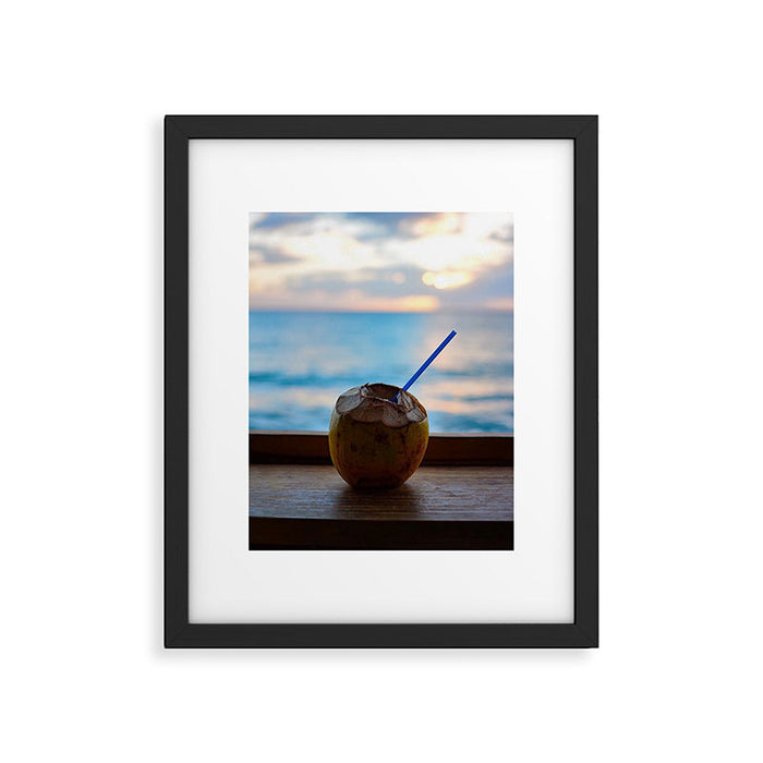 Coconut Drink Framed Art Print Gallery Image 1