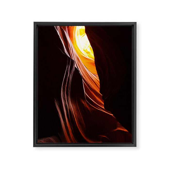 Curves of the Canyon Framed Canvas Print Gallery Image 1