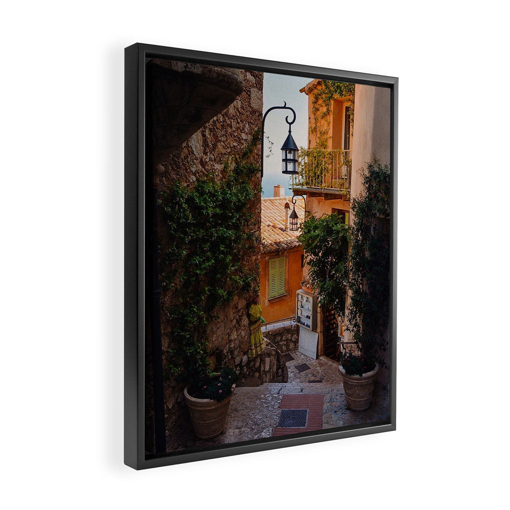 Eze, France Framed Canvas Print Gallery Image 2