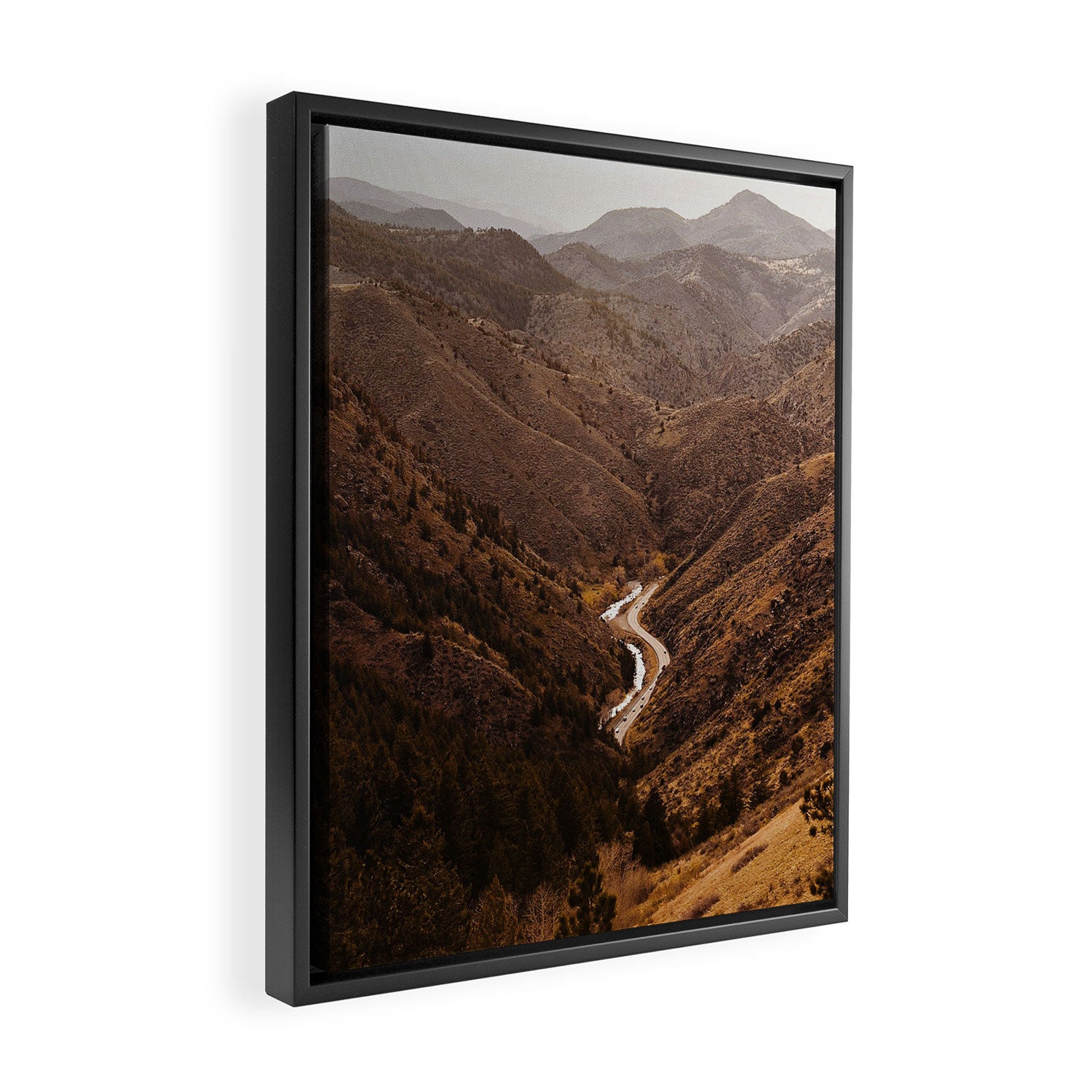 Golden Hour in Golden, Colorado Framed Canvas Print Gallery Image 2