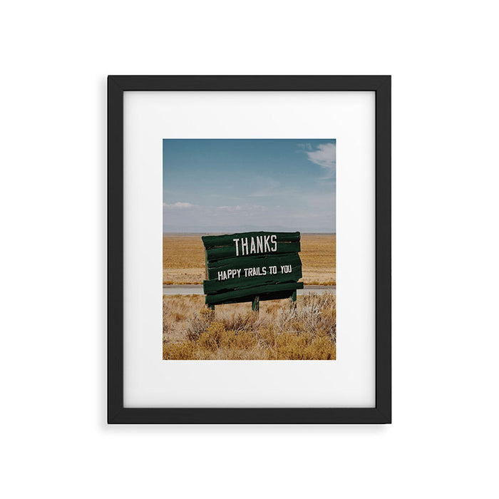 Happy Trails to You Framed Art Print Gallery Image 1
