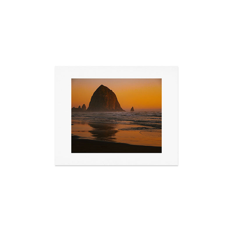 Haystack Rock Sunset Art Print Gallery Image 1
