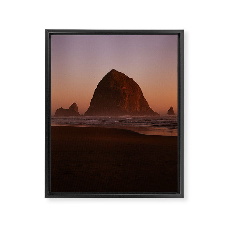 Haystack Rock Sunset II Framed Canvas Print Gallery Image 6