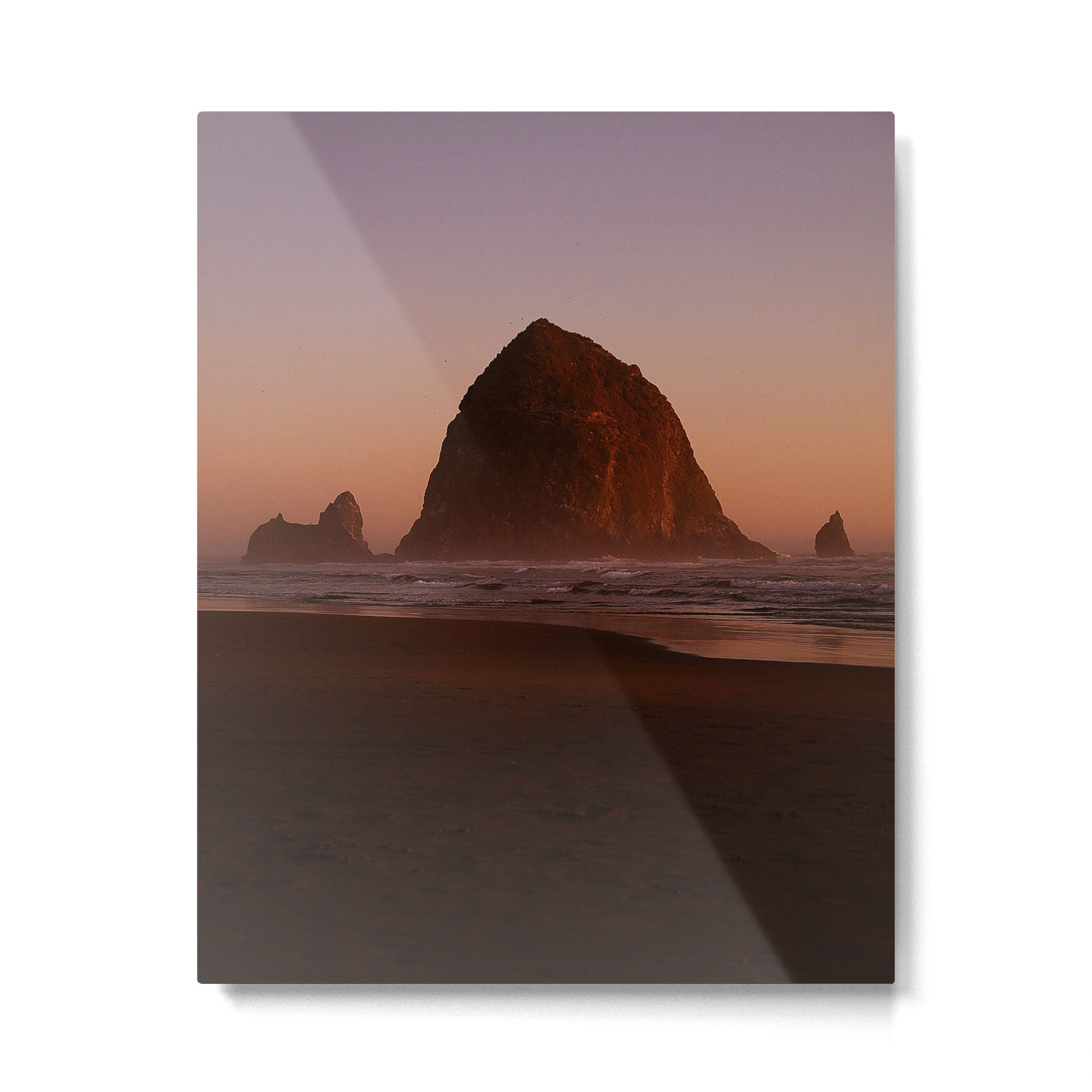 Haystack Rock Sunset II Metal Print Gallery Image 4