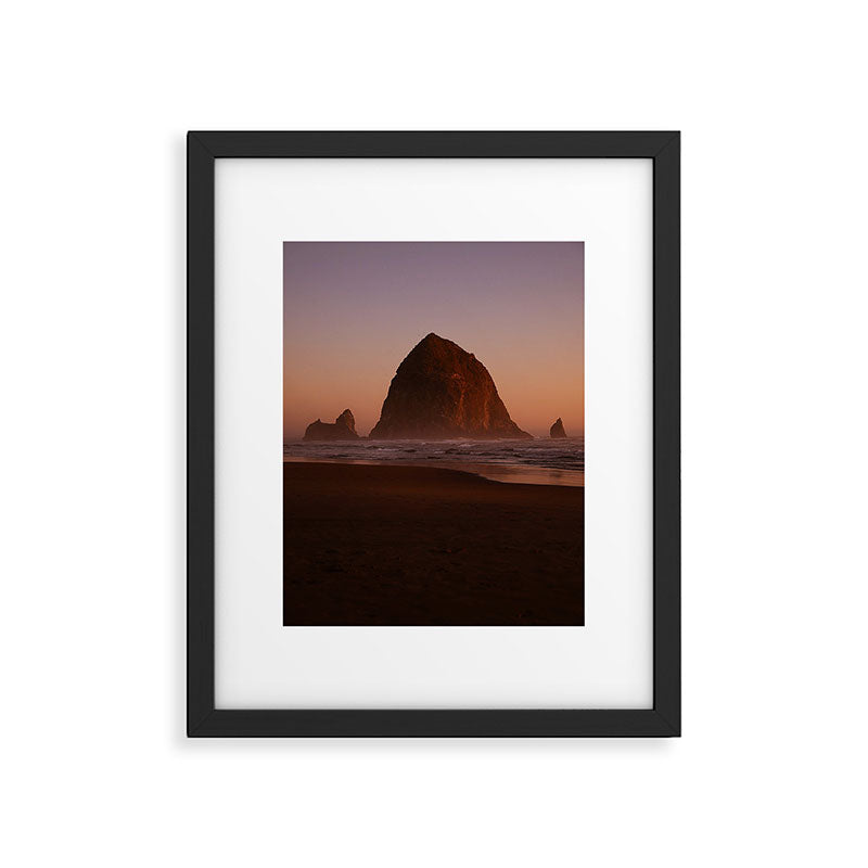 Haystack Rock Sunset II Framed Art Print Gallery Image 5