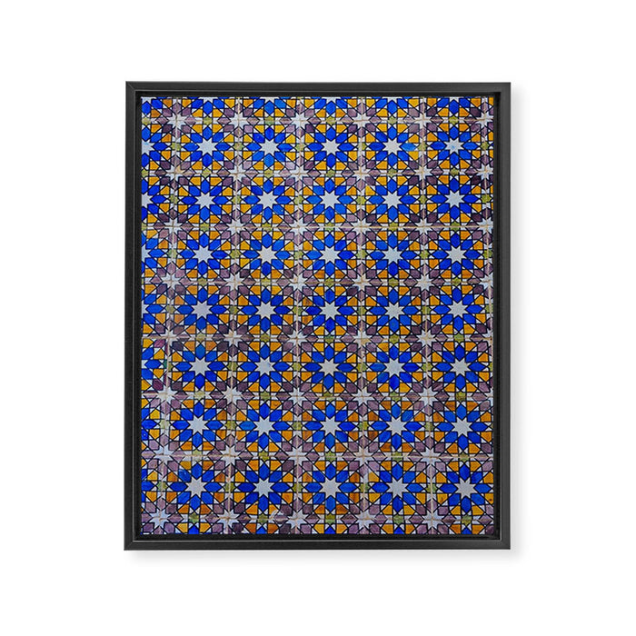 Lisbon Tiles Framed Canvas Print Gallery Image 1