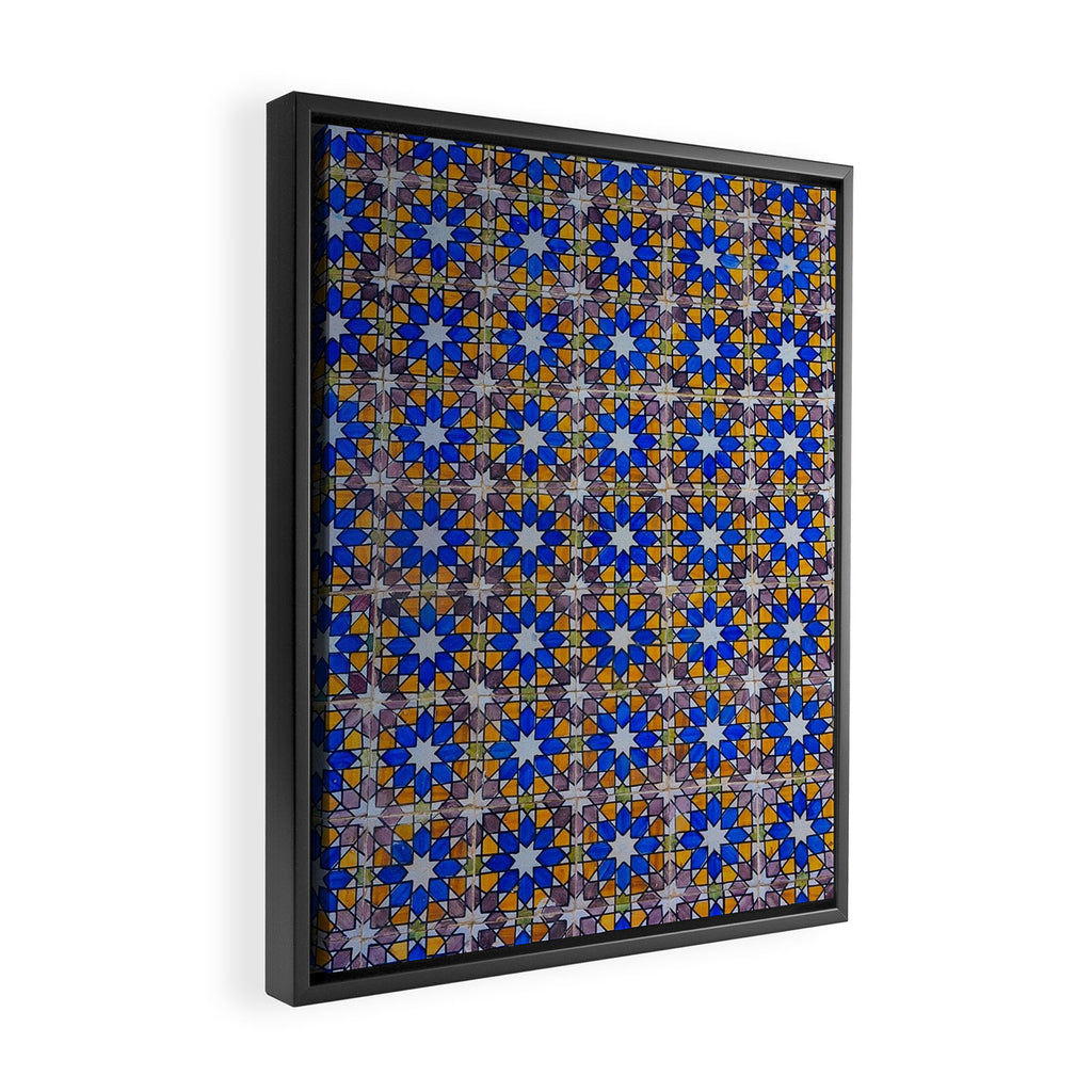Lisbon Tiles Framed Canvas Print Gallery Image 2