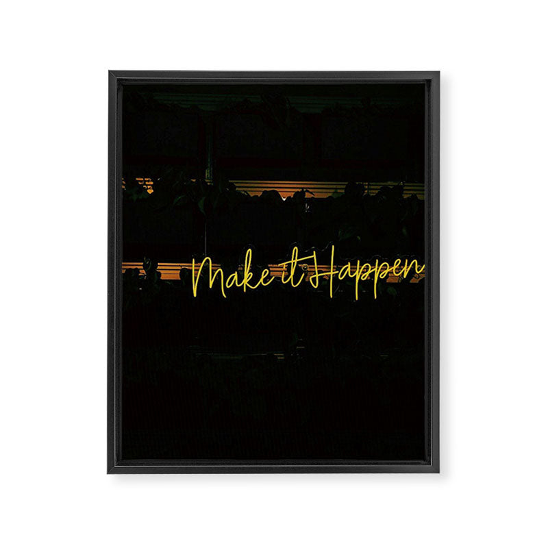 Make It Happen Framed Canvas Print Gallery Image 8