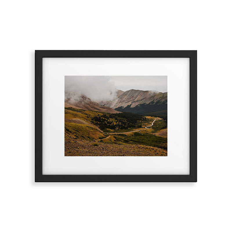 Misty Mountain Roadscape Framed Art Print Gallery Image 5