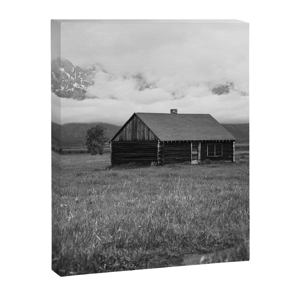 Mormon Row in Black-and-White Canvas Print Gallery Image 6