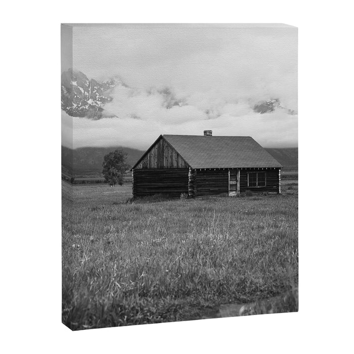 Mormon Row in Black-and-White Canvas Print Gallery Image 1