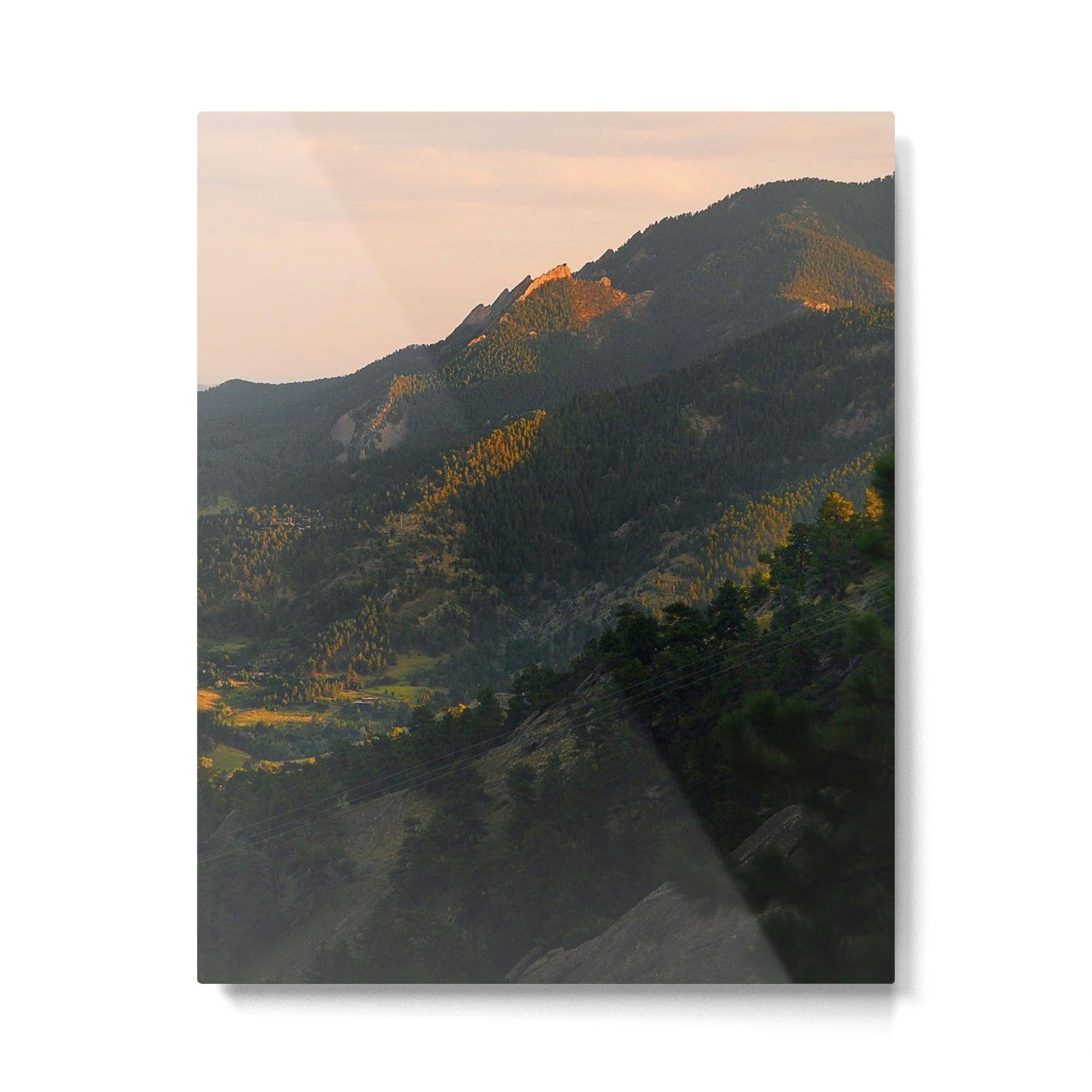 Mount Sanitas Sunset III Metal Print Gallery Image 4
