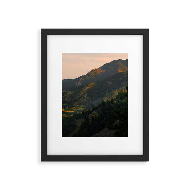 Mount Sanitas Sunset III Framed Art Print Gallery Image 5