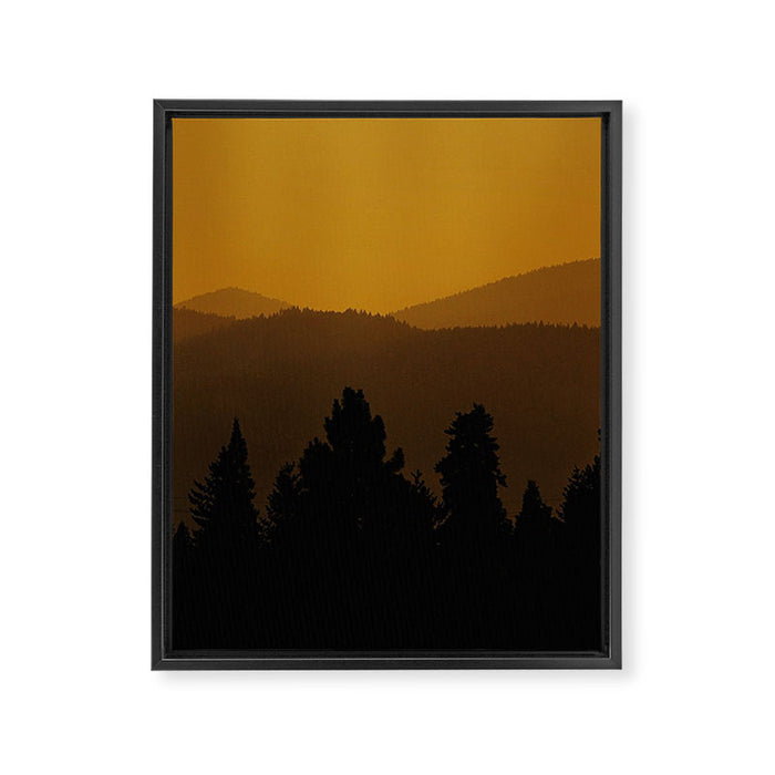 Mount Shasta Sunset Framed Canvas Print Gallery Image 1