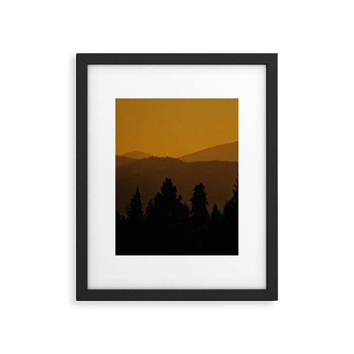 Mount Shasta Sunset Framed Art Print Gallery Image 1