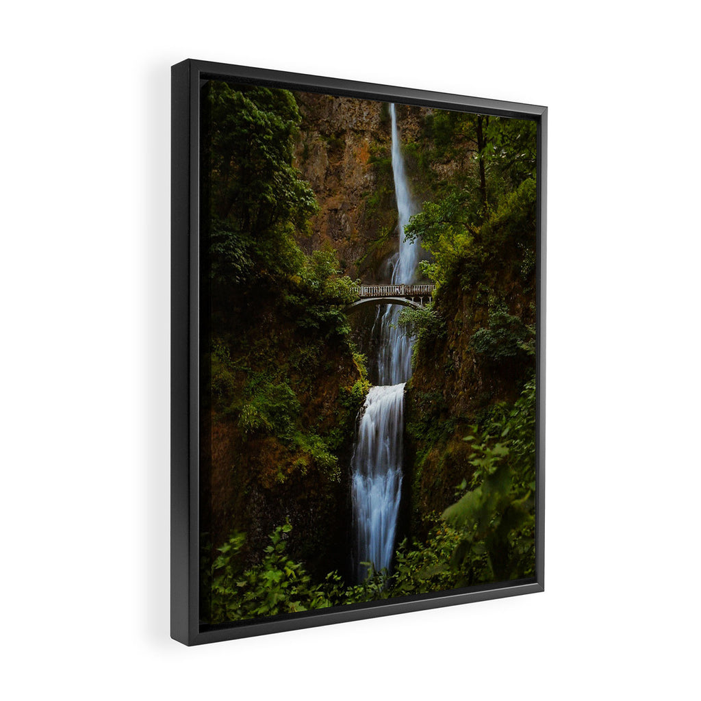 Multnomah Falls Framed Canvas Print Gallery Image 2