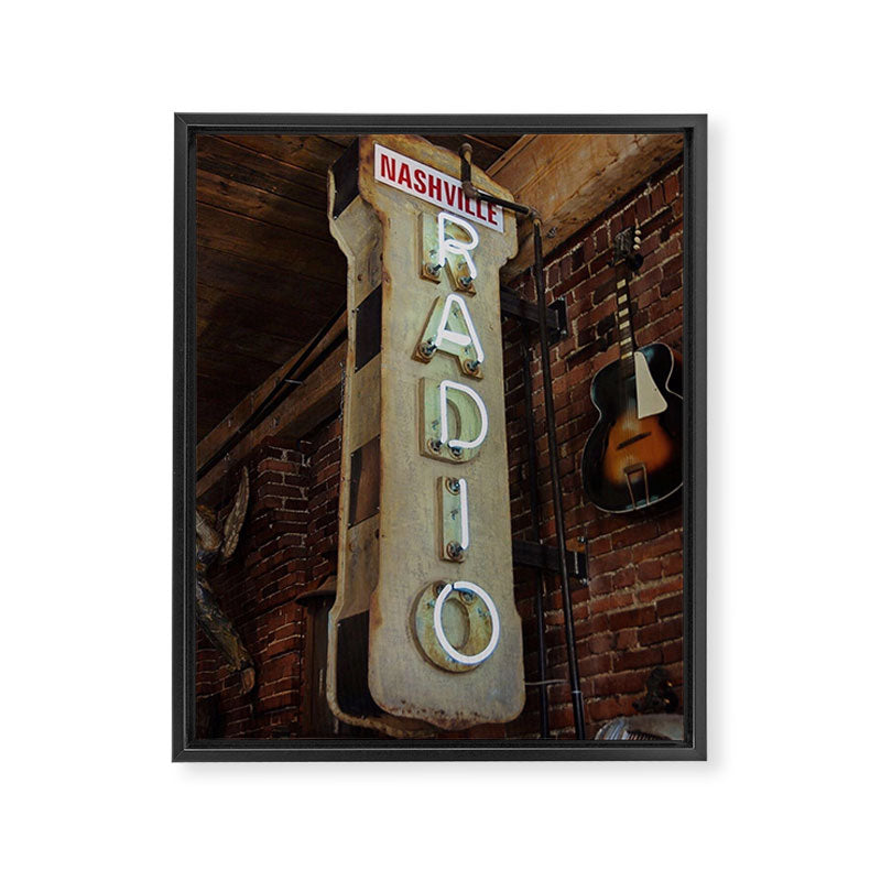 Nashville Radio Framed Canvas Print Gallery Image 6