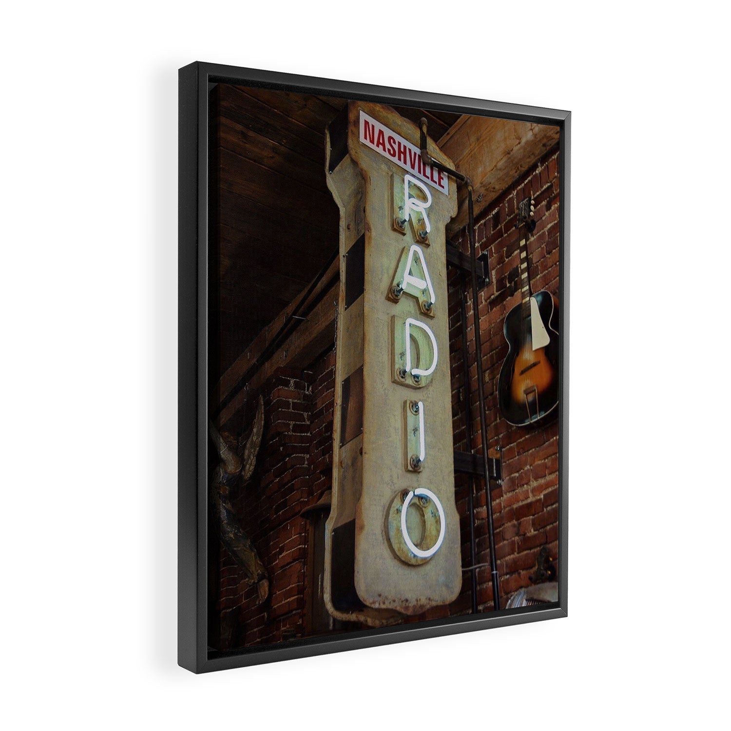 Nashville Radio Framed Canvas Print Gallery Image 2