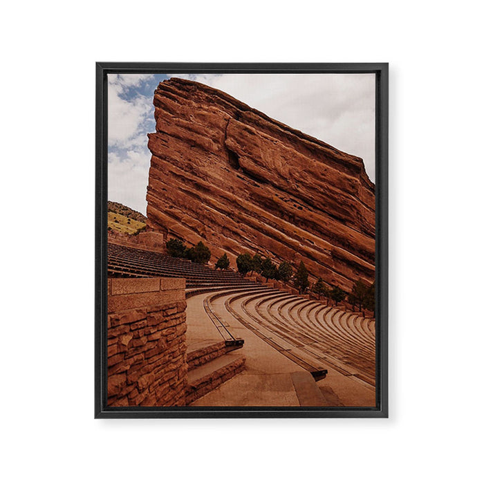 Red Rocks Amphitheater  Framed Canvas Print Gallery Image 1