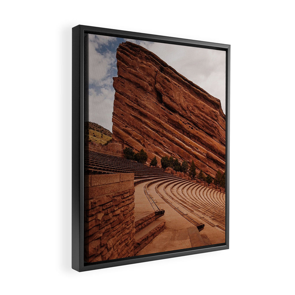 Red Rocks Amphitheater  Framed Canvas Print Gallery Image 2