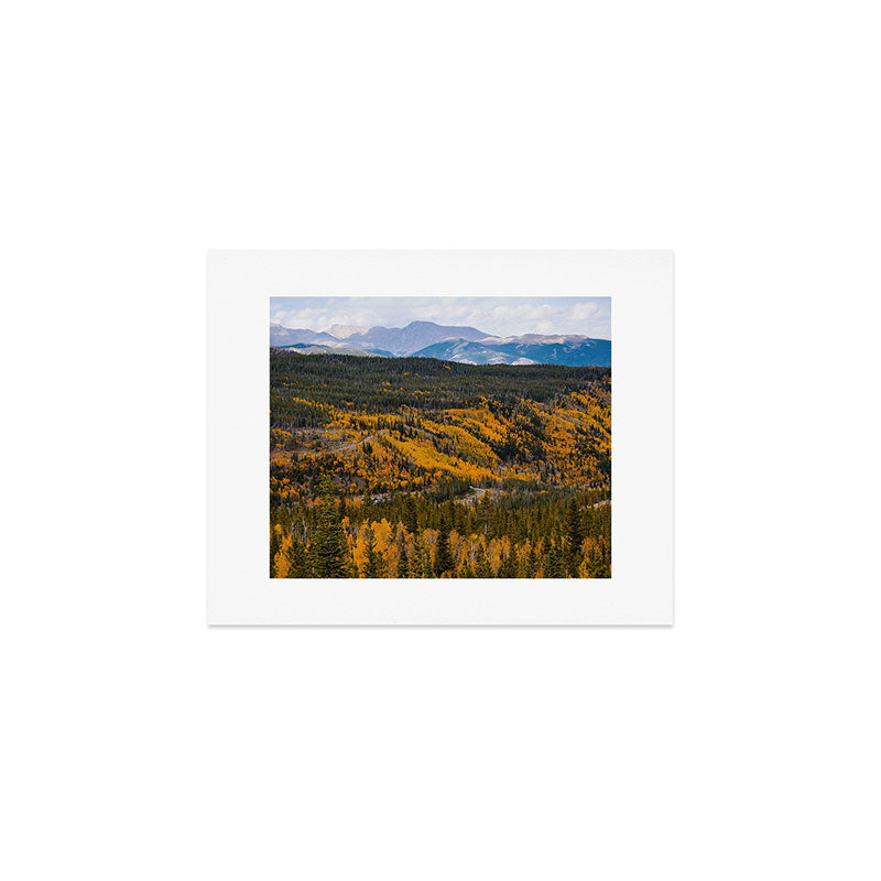 Rocky Mountain Valley View Art Print Gallery Image 1