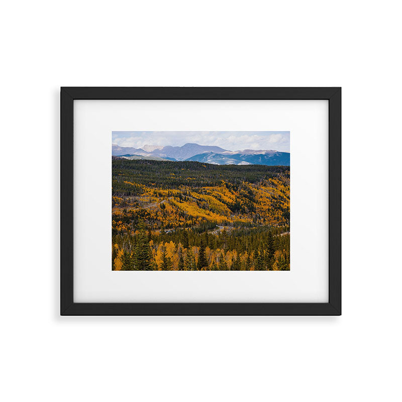 Rocky Mountain Valley View Framed Art Print Gallery Image 5
