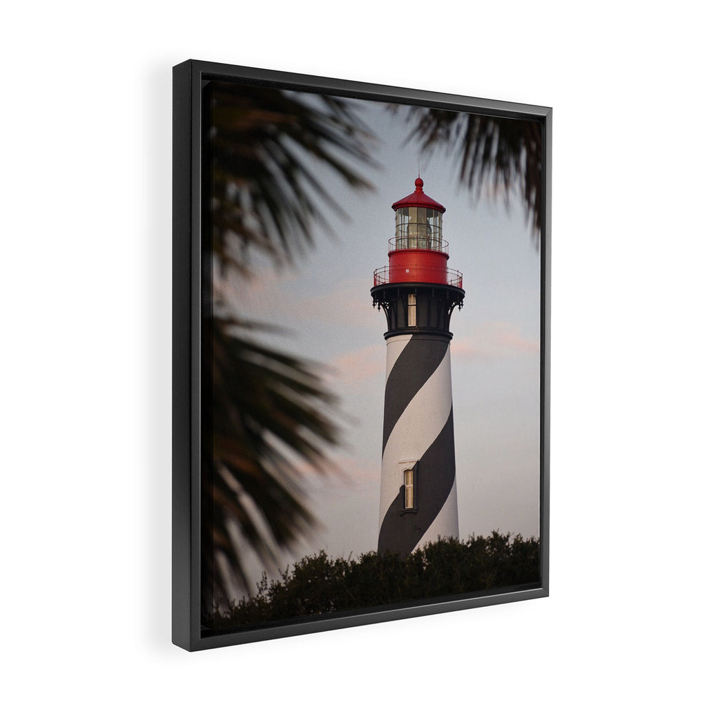 Saint Augustine Lighthouse Framed Canvas Print Gallery Image 2