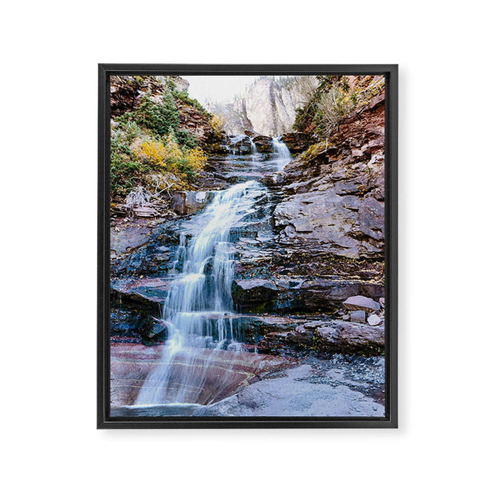 Telluride Waterfall II Framed Canvas Print Gallery Image 1