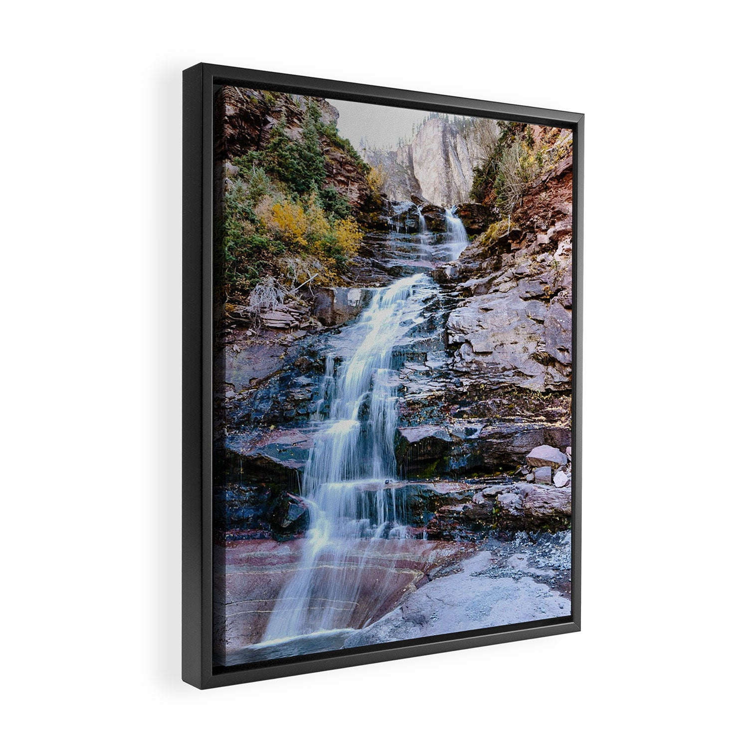Telluride Waterfall II Framed Canvas Print Gallery Image 2