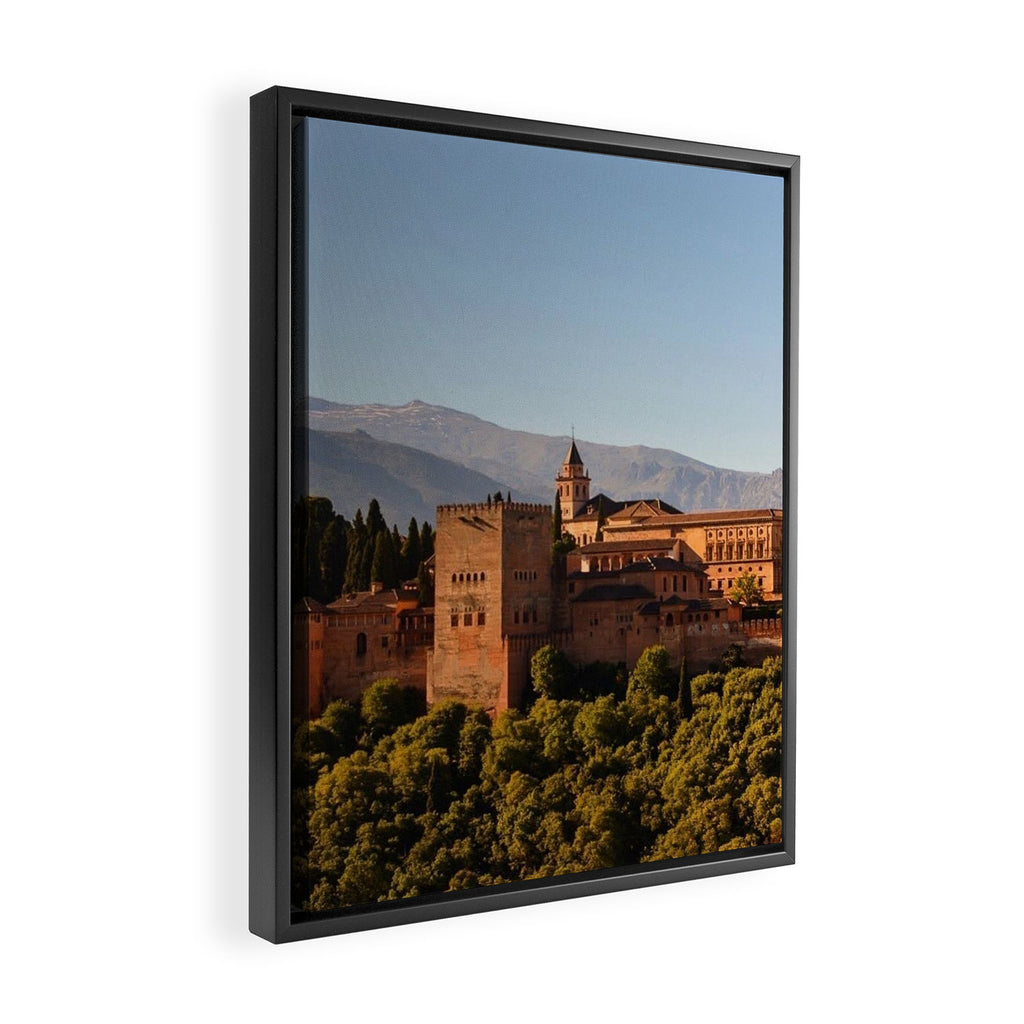 The Alhambra From Afar Framed Canvas Print Gallery Image 2