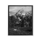 The Grand Teton in Black-and-White Framed Canvas Print Gallery Image 6