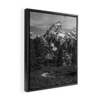 The Grand Teton in Black-and-White Framed Canvas Print Gallery Image 2
