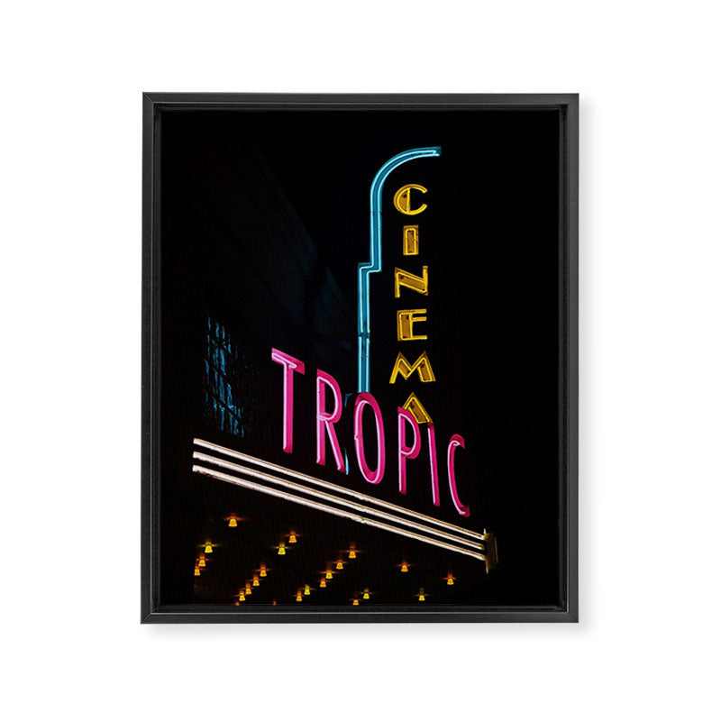 Tropic Cinema Framed Canvas Print Gallery Image 6