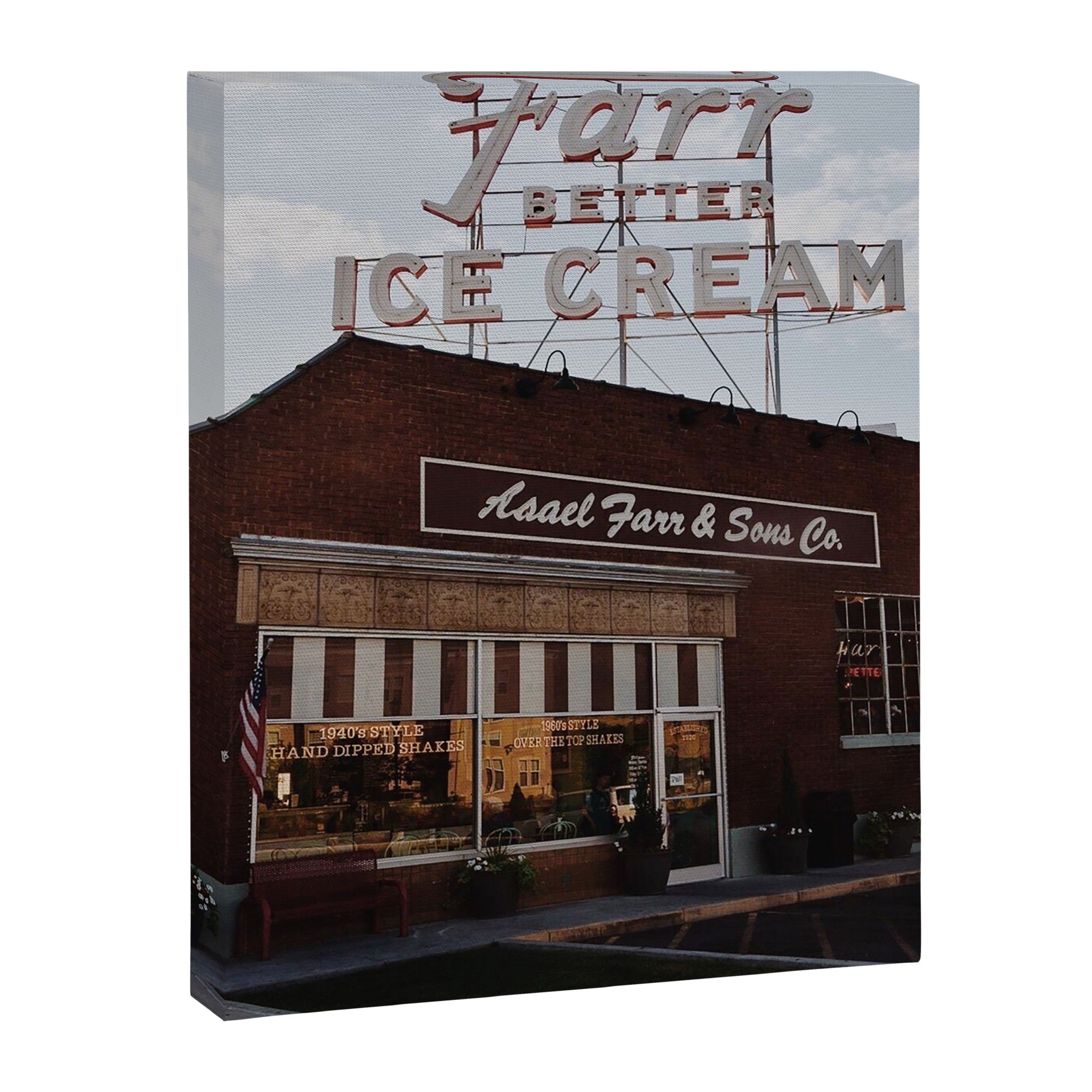 Utah Ice Cream Parlor Canvas Print Gallery Image 6